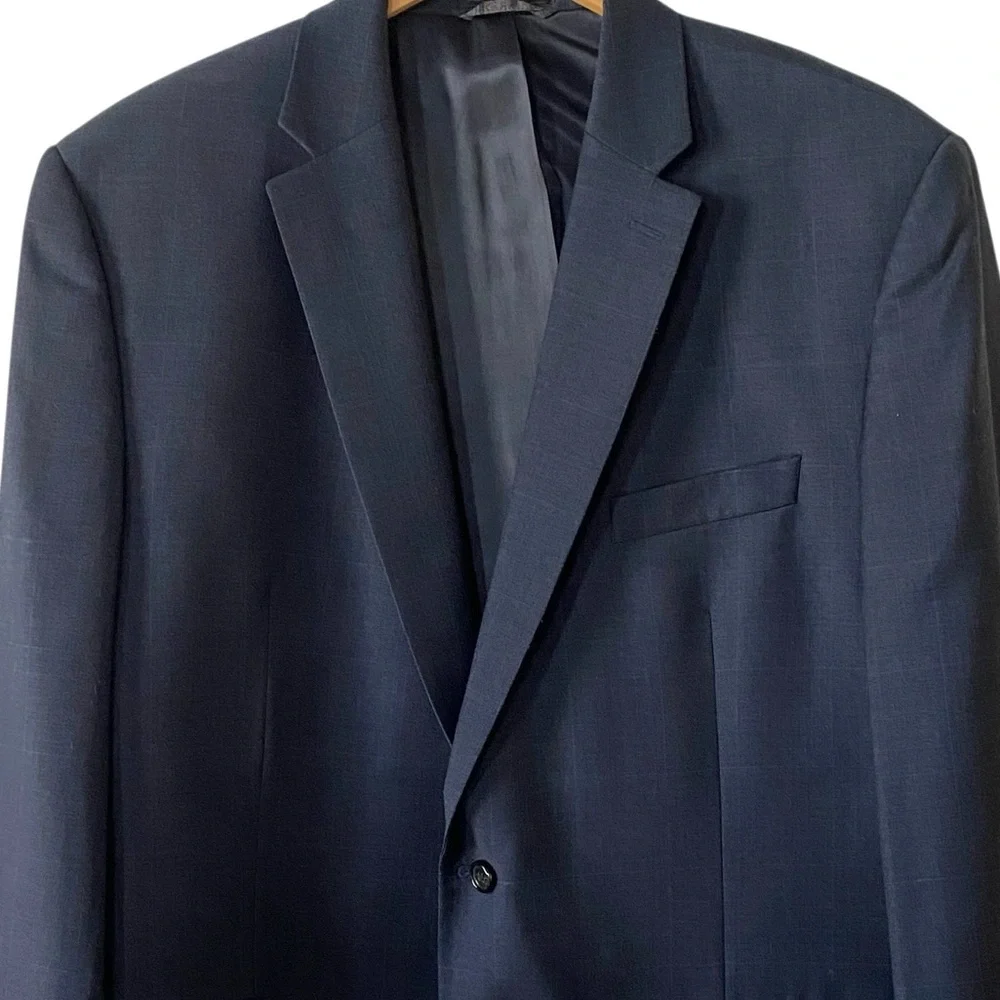 Lauren Ralph Lauren Charcoal 100% Wool Two-Button Sport Jacket Sz 46L